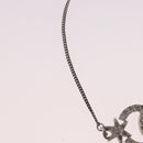 CHANEL Bracelet Metal Silver CC Auth BA13638M-4