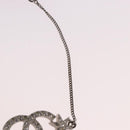 CHANEL Bracelet Metal Silver CC Auth BA13638M-5