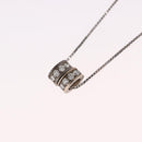 Christian Dior Necklace Metal Silver Auth BA13641-10