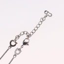 Christian Dior Necklace Metal Silver Auth BA13641-14