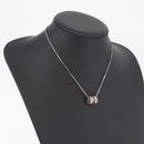 Christian Dior Necklace Metal Silver Auth BA13641-15