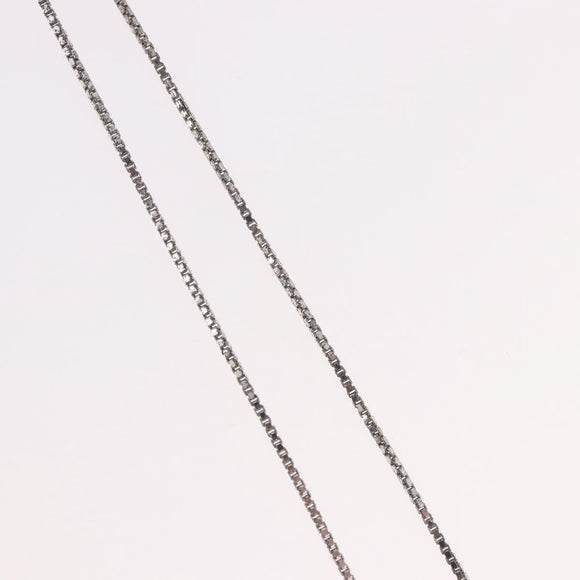 Christian Dior Necklace Metal Silver Auth BA13641