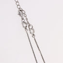 Christian Dior Necklace Metal Silver Auth BA13641-7