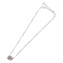Christian Dior Necklace Metal Silver Auth BA13641-9
