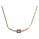 Christian Dior Necklace Metal Gold Tone Auth BA13642-1