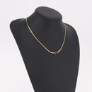 Christian Dior Necklace Metal Gold Tone Auth BA13642-14