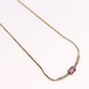Christian Dior Necklace Metal Gold Tone Auth BA13642-4