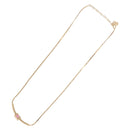 Christian Dior Necklace Metal Gold Tone Auth BA13642-8