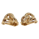 Christian Dior Earring Metal Gold Tone Auth BA13643-3