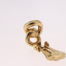 Christian Dior Earring Metal Gold Tone Auth BA13643-6