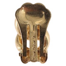 Christian Dior Earring Metal Gold Tone Auth BA13643-9