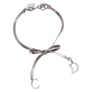 Christian Dior Bracelet Metal Silver Auth BA13644-1