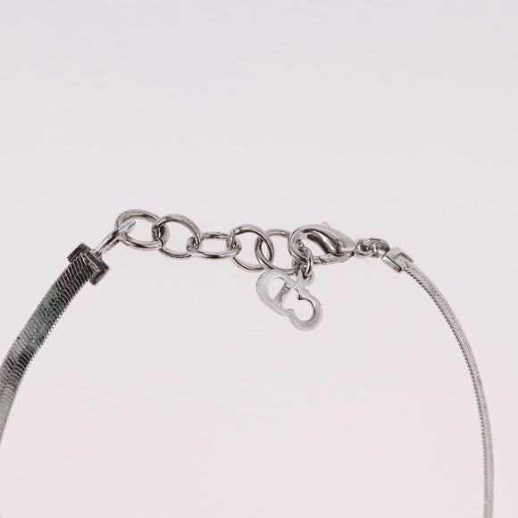 Christian Dior Bracelet Metal Silver Auth BA13644