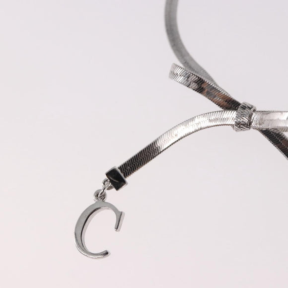 Christian Dior Bracelet Metal Silver Auth BA13644