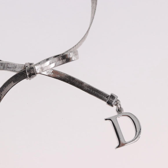 Christian Dior Bracelet Metal Silver Auth BA13644