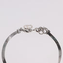 Christian Dior Bracelet Metal Silver Auth BA13644-7