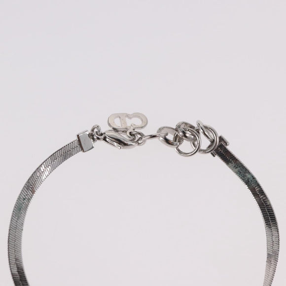 Christian Dior Bracelet Metal Silver Auth BA13644