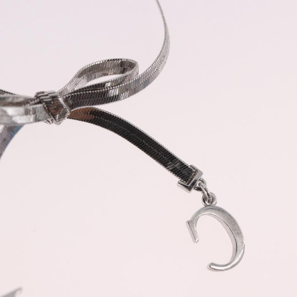 Christian Dior Bracelet Metal Silver Auth BA13644