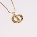 Christian Dior Necklace metal 4 Set Gold Tone Auth BA13645-3