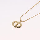Christian Dior Necklace metal 4 Set Gold Tone Auth BA13645-8