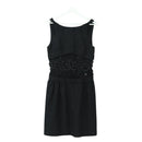 CHANEL Dress Wool Black CC Auth BA13646SAM-1