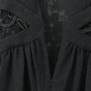CHANEL Dress Wool Black CC Auth BA13646SAM-15