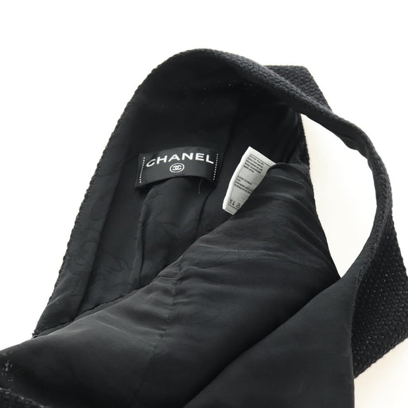 CHANEL Jurk Wol Zwart CC Auth BA13646SAM