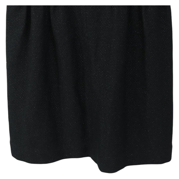 CHANEL Dress Wool Black CC Auth BA13646SAM