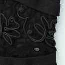 CHANEL Dress Wool Black CC Auth BA13646SAM-6