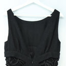 CHANEL Dress Wool Black CC Auth BA13646SAM-9