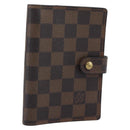 LOUIS VUITTON Damier Ebene Agenda PM Day Planner Cover R20700 LV Auth BA13650-1