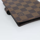 LOUIS VUITTON Damier Ebene Agenda PM Day Planner Cover R20700 LV Auth BA13650-16
