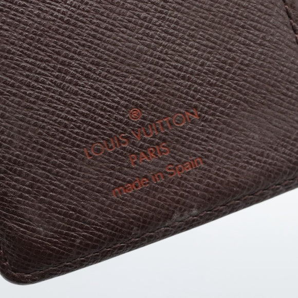 LOUIS VUITTON Damier Ebene Agenda PM Day Planner Cover R20700 LV Auth BA13650