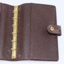 LOUIS VUITTON Damier Ebene Agenda PM Day Planner Cover R20700 LV Auth BA13650-19