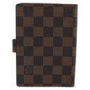 LOUIS VUITTON Damier Ebene Agenda PM Day Planner Cover R20700 LV Auth BA13650-2