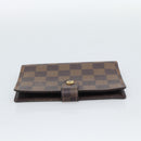 LOUIS VUITTON Damier Ebene Agenda PM Day Planner Cover R20700 LV Auth BA13650-3