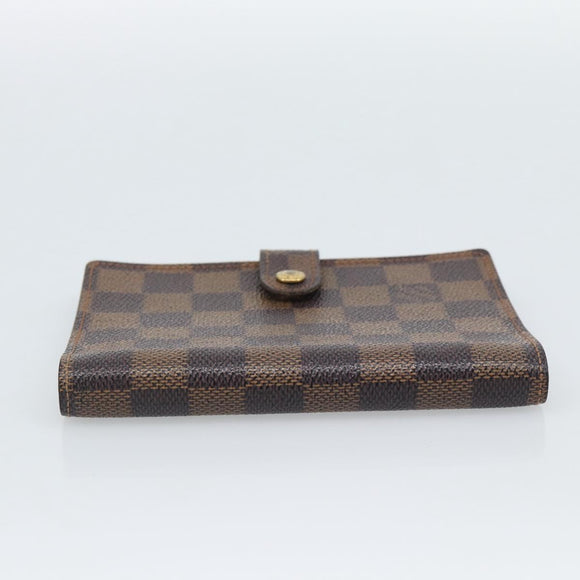 LOUIS VUITTON Damier Ebene Agenda PM Day Planner Cover R20700 LV Auth BA13650