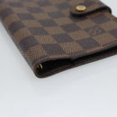 LOUIS VUITTON Damier Ebene Agenda PM Day Planner Cover R20700 LV Auth BA13650-14