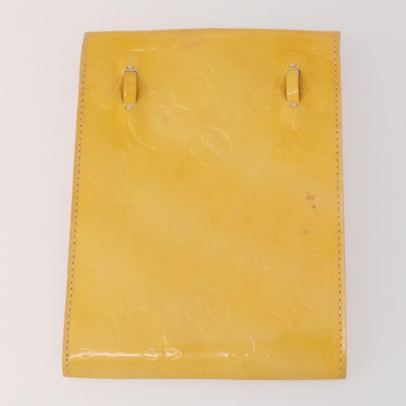 LOUIS VUITTON Monogram Vernis Planner 3 Set Beige black LV Auth BA13651