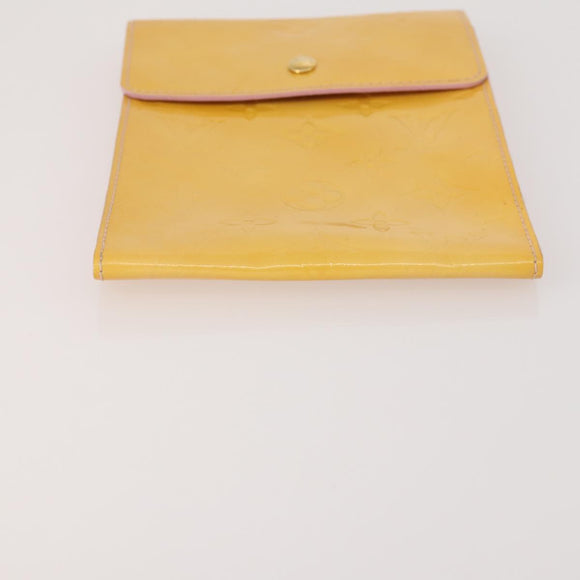 LOUIS VUITTON Monogram Vernis Planner 3 Set Beige black LV Auth BA13651