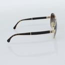 CHANEL Tortoise Pattern Sunglasses Metal Black Gold CC Auth BA13652-3