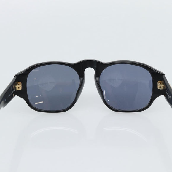 CHANEL Sunglasses plastic Black Gold CC Auth BA13653