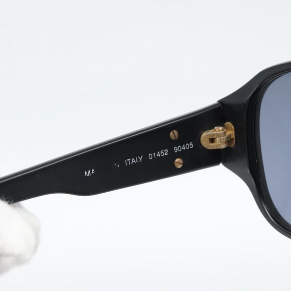 CHANEL Sunglasses plastic Black Gold CC Auth BA13653
