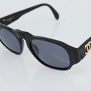 CHANEL Sunglasses plastic Black Gold CC Auth BA13653-9