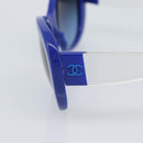 CHANEL Sunglasses Plastic Blue CC Auth BA13654-7