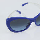 CHANEL Sunglasses Plastic Blue CC Auth BA13654-8