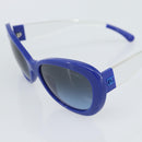 CHANEL Sunglasses Plastic Blue CC Auth BA13654-9