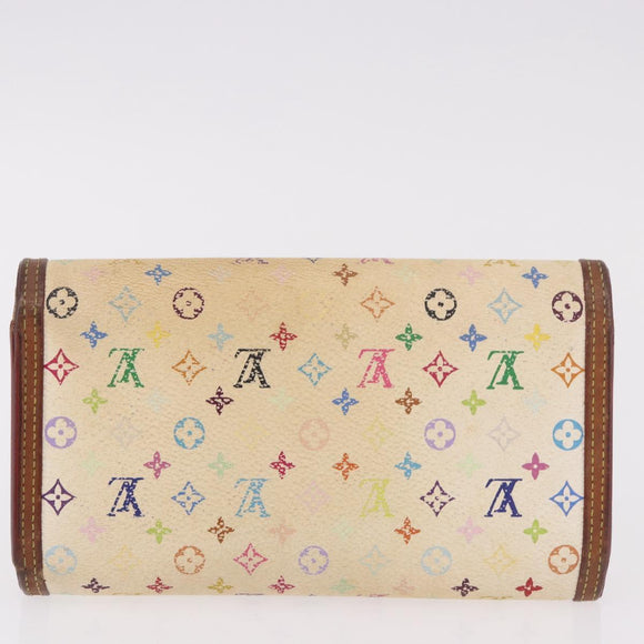 LOUIS VUITTON Multicolor Vernis Wallet 3 Set Multicolor Red LV Auth BA13655