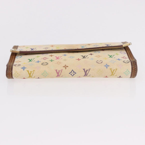 LOUIS VUITTON Multicolor Vernis Wallet 3 Set Multicolor Red LV Auth BA13655