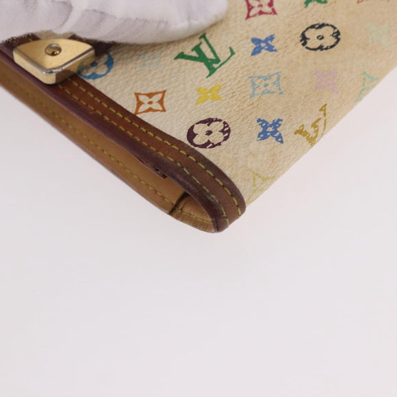 LOUIS VUITTON Multicolor Vernis Wallet 3 Set Multicolor Red LV Auth BA13655